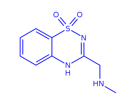 2H-1,2,4-BENZOTHIADIAZINE-3-METHANAMINE,N-METHYL-,1,1-DIOXIDE