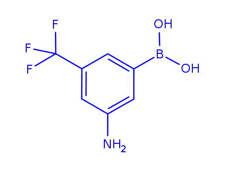 Molecular Structure of 796857-60-8 ([3-AMINO-5-(TRIFLUOROMETHYL)PHENYL]BORONIC ACID)