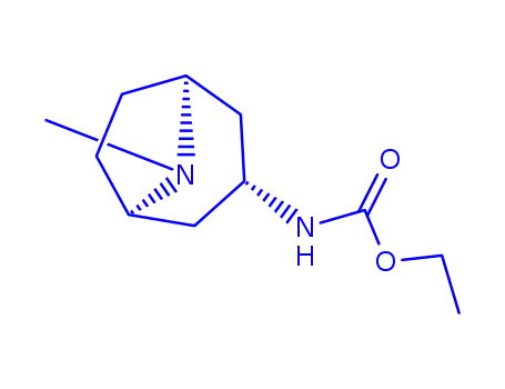 Molecular Structure of 806648-84-0 (Carbamic acid, [(3-endo)-8-methyl-8-azabicyclo[3.2.1]oct-3-yl]-, ethyl ester (9CI))