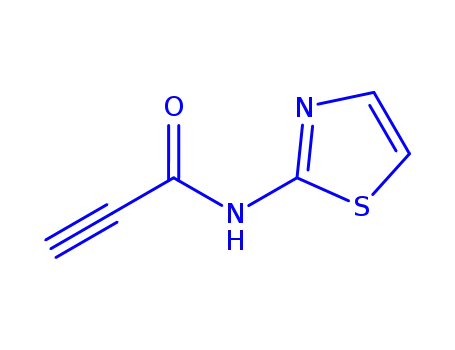 Molecular Structure of 802616-29-1 (Propiolamide,  N-2-thiazolyl-  (8CI))