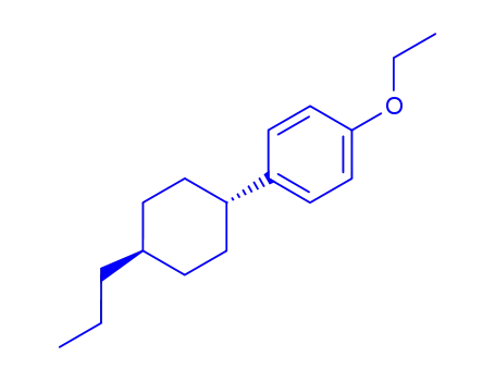 Molecular Structure of 80944-44-1 (1-Ethoxy-4-(trans-4-propylcyclohexyl)benzene)
