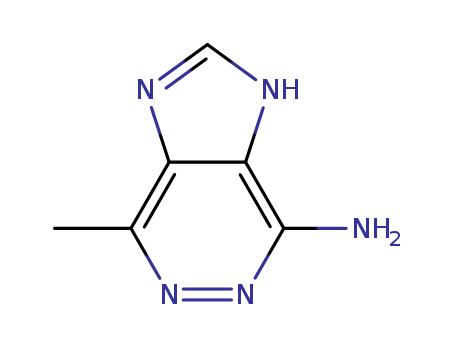 1H-Imidazo[4,5-d]pyridazin-4-amine,  7-methyl-  (9CI)