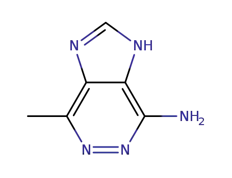 Molecular Structure of 813462-82-7 (1H-Imidazo[4,5-d]pyridazin-4-amine,  7-methyl-  (9CI))