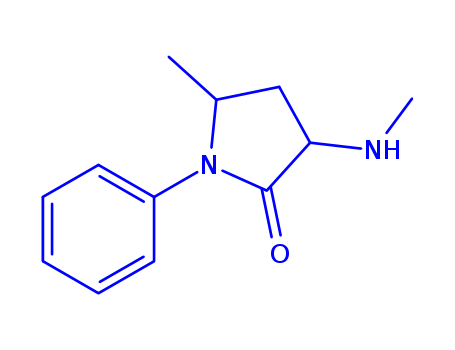 2-PYRROLIDIN-1-YLNE,5-METHYL-3-(METHYLAMINO)-1-PHENYL-,CIS-