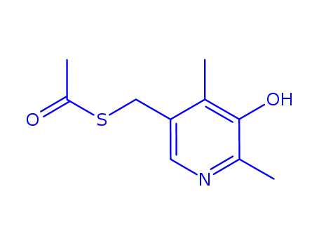 Molecular Structure of 807263-70-3 (Ethanethioic acid, S-[(5-hydroxy-4,6-dimethyl-3-pyridinyl)methyl] ester (9CI))