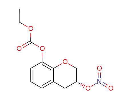 Carbonic acid ethyl ester (R)-3-nitrooxy-chroman-8-yl ester