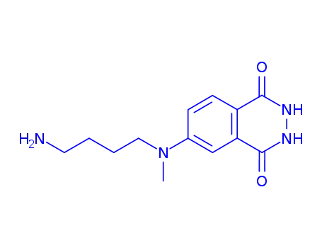 Molecular Structure of 80944-69-0 (6-[(4-Aminobutyl)methylamino]phthalazine-1,4(2H,3H)-dione)