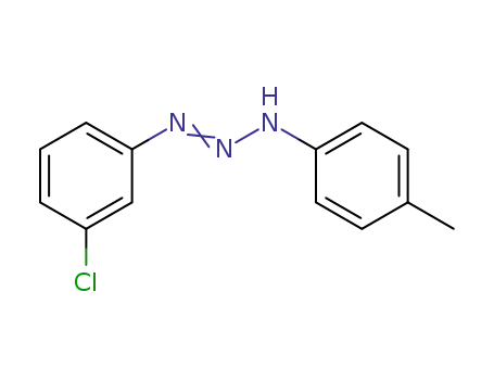 Molecular Structure of 25977-70-2 (<i>N</i>-(3-chloro-phenyl)-<i>N</i>'-<i>p</i>-tolyl-triazene)