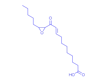 Molecular Structure of 79741-28-9 (12,13-epoxy-11-oxo-9-octadecenoic acid)