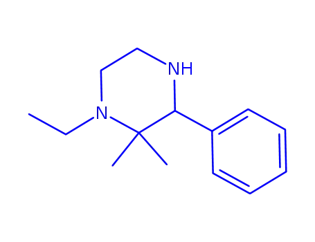 Molecular Structure of 802254-39-3 (Piperazine, 1-ethyl-2,2-dimethyl-3-phenyl- (8CI))