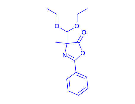 2-OXAZOLIN-5-ONE,4-(DIETHOXYMETHYL)-4-METHYL-2-PHENYL-