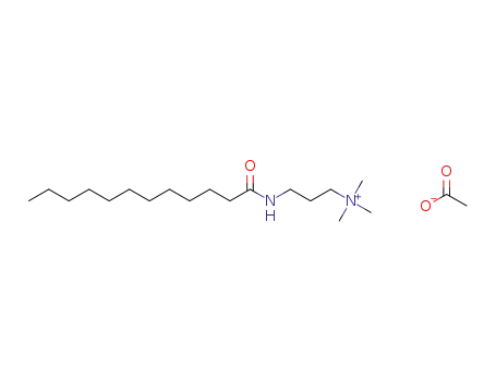 Molecular Structure of 1380723-48-7 (laurylamidopropyltrimethylammonium acetate)