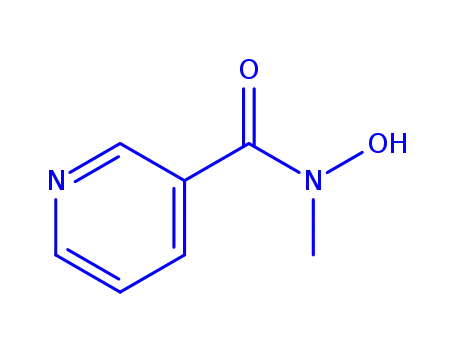 Molecular Structure of 83421-32-3 (3-Pyridinecarboxamide,N-hydroxy-N-methyl-(9CI))