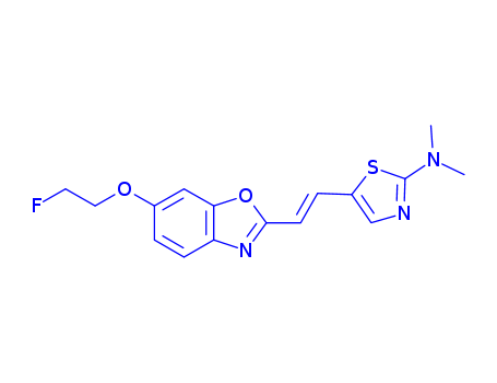 2-Thiazolamine,
5-[2-[6-(2-fluoroethoxy)-2-benzoxazolyl]ethenyl]-N,N-dimethyl-