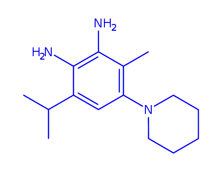 Molecular Structure of 858260-09-0 (Piperidine,  1-(5,6-diaminocarvacryl)-  (4CI))