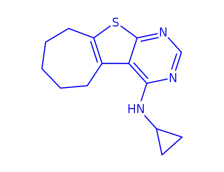 N-cyclopropyl-N-(6,7,8,9-tetrahydro-5H-cyclohepta[4,5]thieno[2,3-d]pyrimidin-4-yl)amine