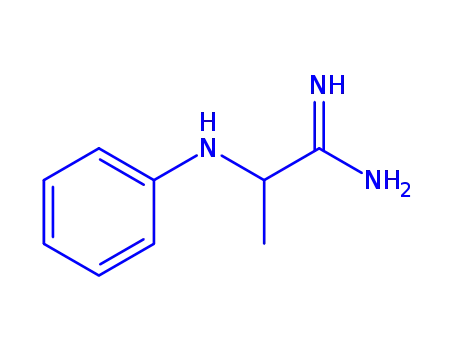 Molecular Structure of 858181-67-6 (Propanimidamide,  2-(phenylamino)-)