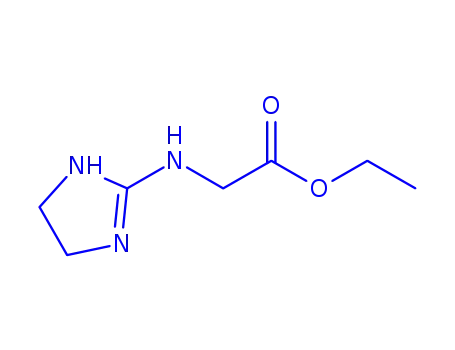 Molecular Structure of 859451-08-4 (Glycine,  N-(4,5-dihydro-1H-imidazol-2-yl)-,  ethyl  ester)