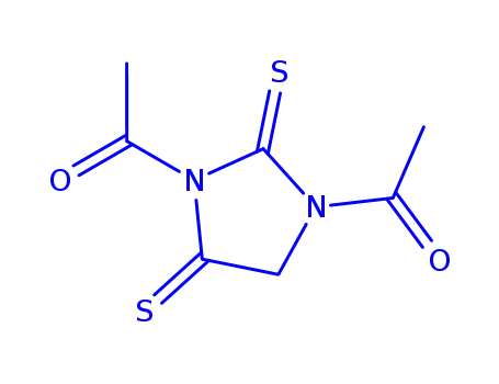 Hydantoin,  1,3-diacetyl-2,4-dithio-  (5CI)