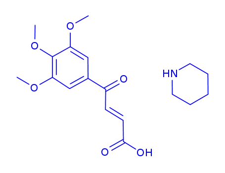 2-부텐산, 4-옥소-4-(3,4,5-트리메톡시페닐)-, (E)-, compd. 피페리딘 (1:1)