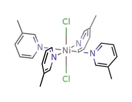 Molecular Structure of 14244-06-5 (Nickel, dichlorotetrakis(3-methylpyridine)-)