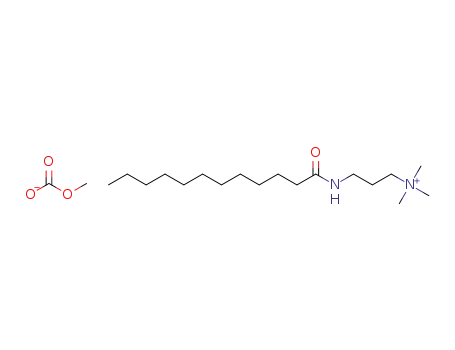 Molecular Structure of 1380723-45-4 (laurylamidopropyltrimethylammonium methyl carbonate)