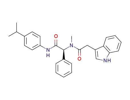 (S)-2-[(2-1H-indol-3-ylacetyl)methylamino]-N-(4-isopropyl-phenyl)-2-phenylacetamide