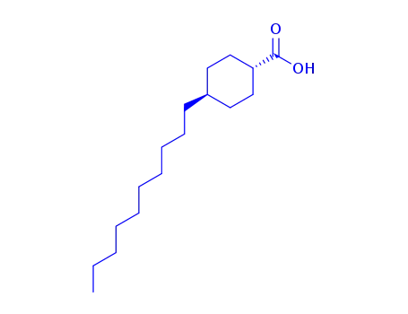 Molecular Structure of 84782-01-4 (4-n-Decylcyclohexanecarboxylicacid)