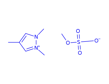 Molecular Structure of 856614-13-6 (1 2 4-TRIMETHYLPYRAZOLIUM METHYLSULFATE)