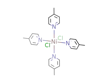 Molecular Structure of 14240-42-7 (Nickel, dichlorotetrakis(4-methylpyridine)-)