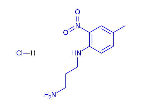 Molecular Structure of 848589-36-6 (1,3-Propanediamine, N-(4-methyl-2-nitrophenyl)-, monohydrochloride)