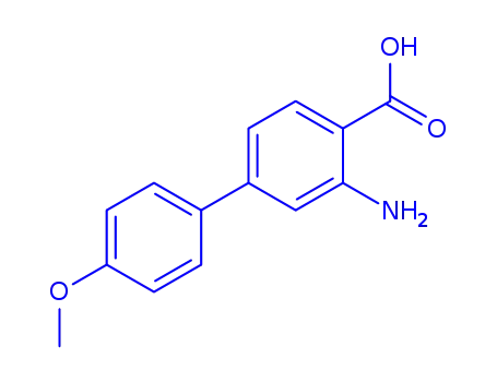 Molecular Structure of 861389-74-4 ([1,1'-BIPHENYL]-4-CARBOXYLIC ACID, 3-AMINO-4'-METHOXY-)