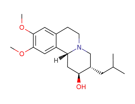 Molecular Structure of 862377-27-3 ((2S,3S,11bR)-1,3,4,6,7,11b-hexahydro-9,10-methoxy-3-(2-methylpropyl)-2H-benzo[a]quinolizin-2-ol)