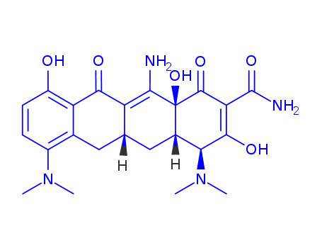 Molecular Structure of 864073-42-7 (12-AMino Minocycline)