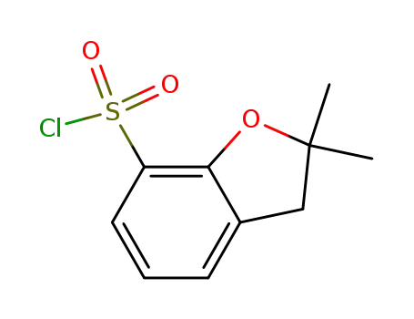Molecular Structure of 87254-52-2 (7-Benzofuransulfonyl chloride, 2,3-dihydro-2,2-dimethyl-)