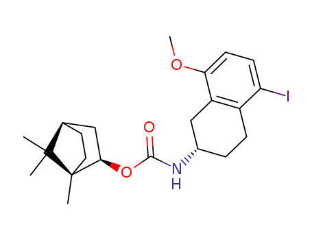 l-isobornyl (1,2,3,4-tetrahydro-8-methoxy-5-iodo-2-naphthalenyl)carbamate