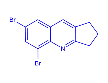 Molecular Structure of 861206-23-7 (5,7-DIBROMO-2,3-DIHYDRO-1H-CYCLOPENTA[B]QUINOLINE)
