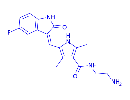 Molecular Structure of 873077-70-4 (N,N-Didesethyl Sunitinib Hydrochloride)