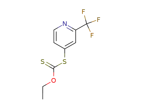 Molecular Structure of 147149-99-3 (dithiocarbonic acid O-ethyl S-(2-(trifluoromethyl)pyridin-4-yl) diester)