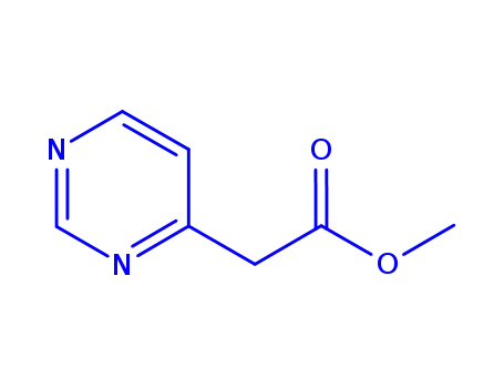 Molecular Structure of 863032-29-5 (4-Pyrimidineacetic acid, methyl ester (9CI))