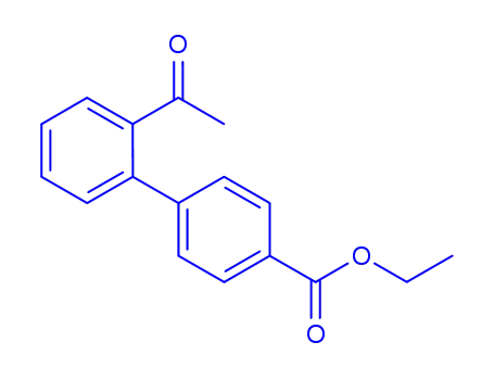 Molecular Structure of 860773-41-7 (Ethyl 4-(2-acetylphenyl)benzoate)