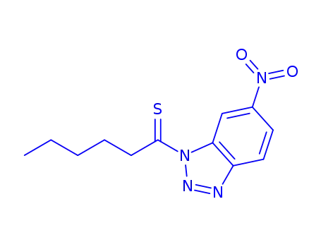 Molecular Structure of 866251-89-0 (1-(6-Nitrobenzotriazol-1-yl)hexane-1-thione)