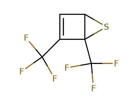 Molecular Structure of 91502-31-7 (5-Thiabicyclo[2.1.0]pent-2-ene, 1,2-bis(trifluoromethyl)-)