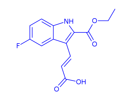 Ethyl 3-(2-carboxy-vinyl)-5-fluoro-1H-indole-2-carboxylate