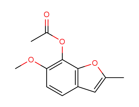 7-Benzofuranol, 6-methoxy-2-methyl-, acetate
