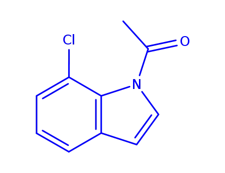 Molecular Structure of 88150-28-1 (1H-Indole, 1-acetyl-7-chloro-)