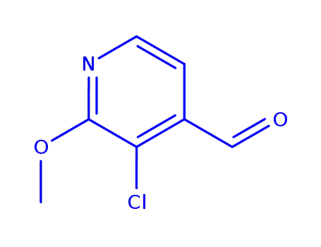 Molecular Structure of 885167-89-5 (3-CHLORO-4-FORMYL-2-METHOXYPYRIDINE)