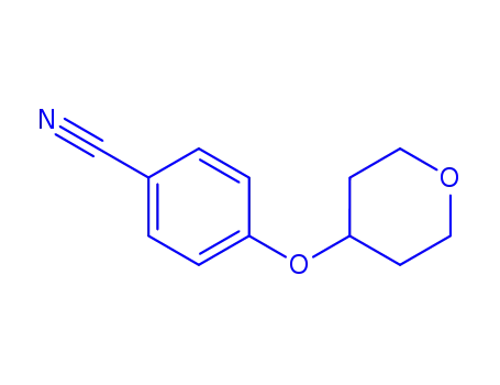 Molecular Structure of 884507-34-0 (4-(Tetrahydropyran-4-yloxy)benzonitrile)