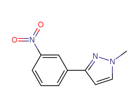 Molecular Structure of 886851-64-5 (1-METHYL-3-(3-NITROPHENYL)PYRAZOLE)