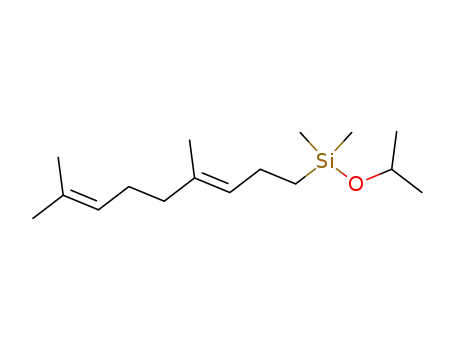 Molecular Structure of 194790-23-3 (Silane, [(3E)-4,8-dimethyl-3,7-nonadienyl]dimethyl(1-methylethoxy)-)